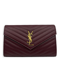 Cassandre Wallet On Chain Red, Gold hardware