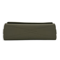Takeoff Messenger Grey Crossbody Bag in Calfskin, Palladium hardware
