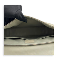 Takeoff Messenger Grey Crossbody Bag in Calfskin, Palladium hardware