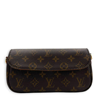 Ivy Shoulder Bag Brown in Monogram Coated Canvas, Gold hardware