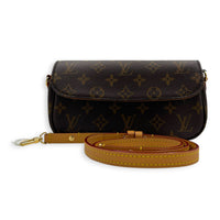 Ivy Shoulder Bag Brown in Monogram Coated Canvas, Gold hardware