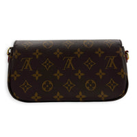 Ivy Shoulder Bag Brown in Monogram Coated Canvas, Gold hardware