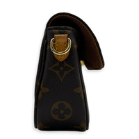 Ivy Shoulder Bag Brown in Monogram Coated Canvas, Gold hardware