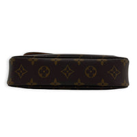 Ivy Shoulder Bag Brown in Monogram Coated Canvas, Gold hardware