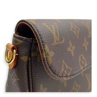 Ivy Shoulder Bag Brown in Monogram Coated Canvas, Gold hardware