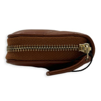 C19 Wallet Brown in Lambskin, Gold hardware