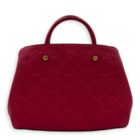 Montaigne Top Handle Bag BB Pink in Monogram Empreinte Leather, Gold hardware