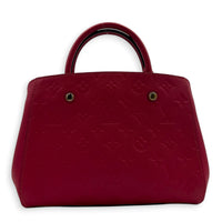 Montaigne Top Handle Bag BB Pink in Monogram Empreinte Leather, Gold hardware