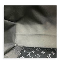 Grand Sac Tote Top Handle Bag Black in Monogram Coated Canvas, Silver hardware