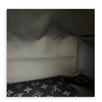 Grand Sac Tote Top Handle Bag Black in Monogram Coated Canvas, Silver hardware