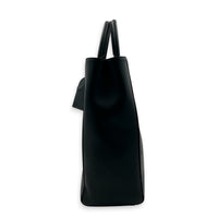 Grand Sac Tote Top Handle Bag Black in Monogram Coated Canvas, Silver hardware