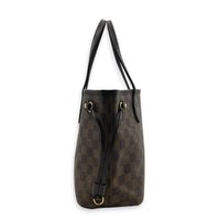 Neverfull Tote Bag PM Damier Ebene in Coated Canvas, Gold hardware