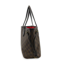 Neverfull Tote Bag PM Damier Ebene in Coated Canvas, Gold hardware
