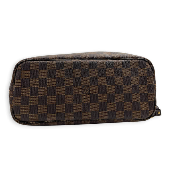 Neverfull Tote Bag PM Damier Ebene in Coated Canvas, Gold hardware