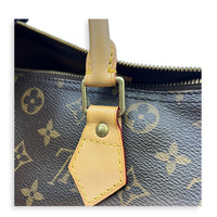 Speedy Bandouliere Top Handle Bag 30 Brown in Monogram Coated Canvas, Gold hardware