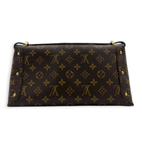 Triangle Shoulder Bag PM Brown in Monogram Coated Canvas, Gold hardware