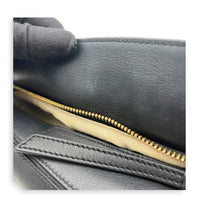 Puzzle Shoulder Bag Small Black in Calfskin, Gold hardware