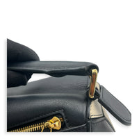 Puzzle Shoulder Bag Small Black in Calfskin, Gold hardware