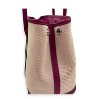 Garden Party 30 Rose Pourpre Toile Tote Bag in Canvas, Palladium hardware