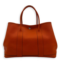 Garden Party 36 Orange Tote Bag in Negoda, Palladium hardware