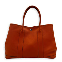 Garden Party 36 Orange Tote Bag in Negoda, Palladium hardware