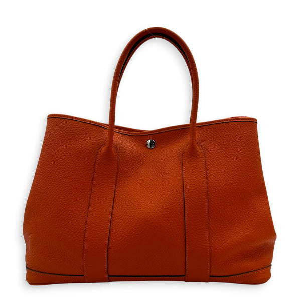 Garden Party 36 Orange Tote Bag in Negoda, Palladium hardware