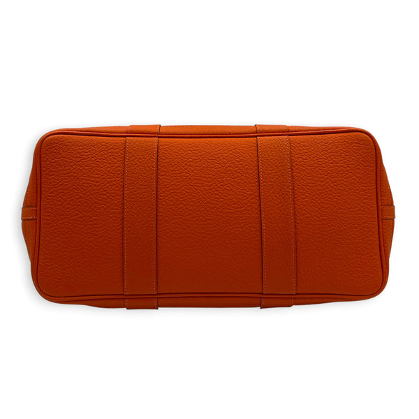 Garden Party 36 Orange Tote Bag in Negoda, Palladium hardware