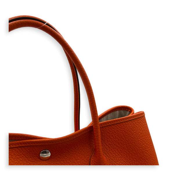 Garden Party 36 Orange Tote Bag in Negoda, Palladium hardware