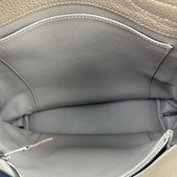 So Kelly Eclat 22 Vert Menthe / Gris Perle Shoulder Bag in Togo, Palladium hardware