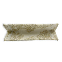Book Tote Small White Top Handle Bag in Jacquard