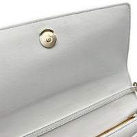 My Dior Top Handle Bag White in Patent Leather, Light Gold hardware