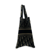 Book Tote Small Blue Top Handle Bag in Jacquard