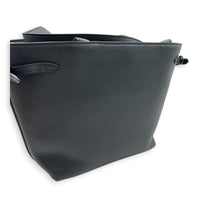 Anais Small Black Tote Bag in Calfskin, Gold hardware