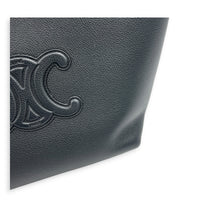 Anais Small Black Tote Bag in Calfskin, Gold hardware