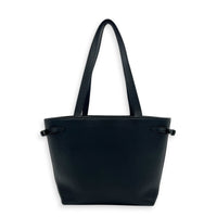 Anais Small Black Tote Bag in Calfskin, Gold hardware