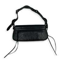 Le Cagole Shoulder Bag Small Black in Calfskin, So Black hardware
