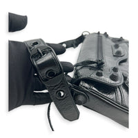 Le Cagole Shoulder Bag Small Black in Calfskin, So Black hardware