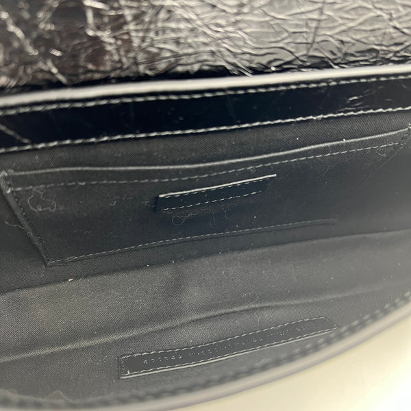 Le Cagole Shoulder Bag Small Black in Calfskin, So Black hardware
