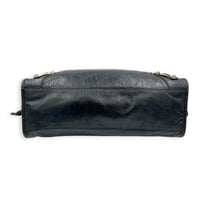 City Black (recoloured) Shoulder Bag in Calfskin, Rose Gold hardware