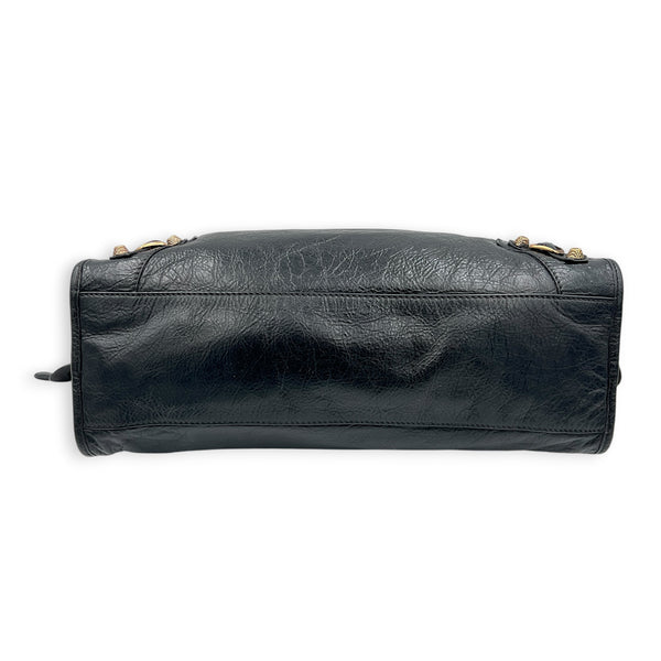 City Black (recoloured) Shoulder Bag in Calfskin, Rose Gold hardware