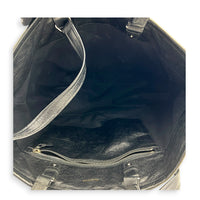 Barbes Shopping Tote Bag Medium Black in Calfskin