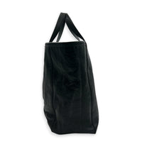 Barbes Shopping Tote Bag Medium Black in Calfskin