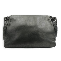 Timeless CC Grey Shoulder Bag in Caviar Leather, Silver hardware
