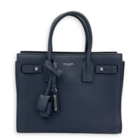 Sac de Jour Top Handle Bag Blue, Palladium hardware