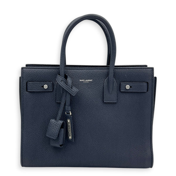 Sac de Jour Top Handle Bag Blue, Palladium hardware