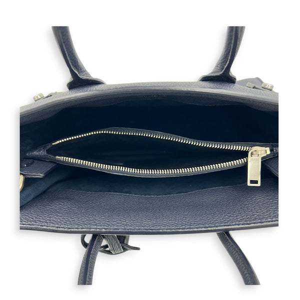 Sac de Jour Top Handle Bag Blue, Palladium hardware