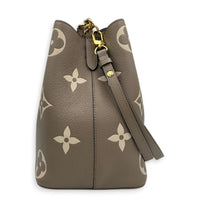 NeoNoe Bucket Bag Tourterelle/Crème in Monogram Empreinte Leather, Gold hardware