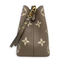 NeoNoe Bucket Bag Tourterelle/Crème in Monogram Empreinte Leather, Gold hardware