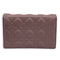 Miss Dior Pink Wallet On Chain in Lambskin, Gold hardware