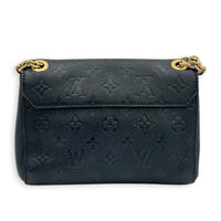 Vavin BB Black Shoulder Bag in Monogram Empreinte Leather, Gold hardware